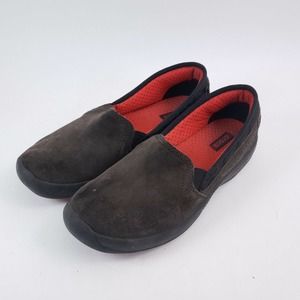 Crocs AnyWeather Loafers Womens Size 8.5 Brown Suede Leather Slip On Shoes